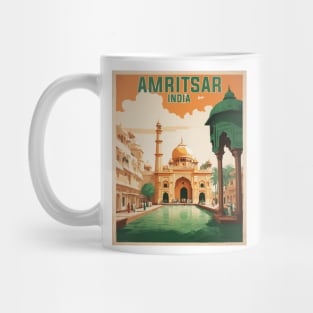 Amritsar India Vintage Tourism Travel Mug